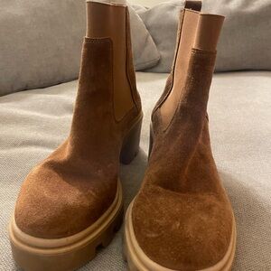 Brown Suede Chelsea Boots